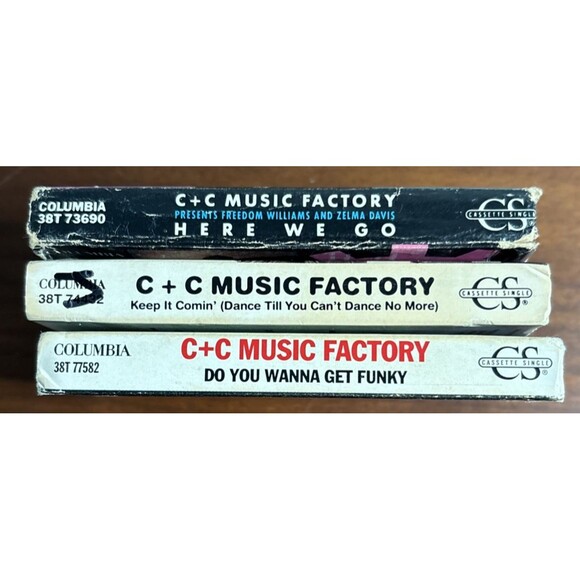 C+C Music Factory Lot Of 3 Cassette Singles. Columbia Records 1990s. - Picture 3 of 6